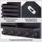 Key Holder for Wall – Decorative Wooden Mail Holder and Key Shelf with Mounting Hardware, Installation Guide – Paulownia Wood with 5 Metal Key Hooks (11.8” x 6.7” x 2.8”)
